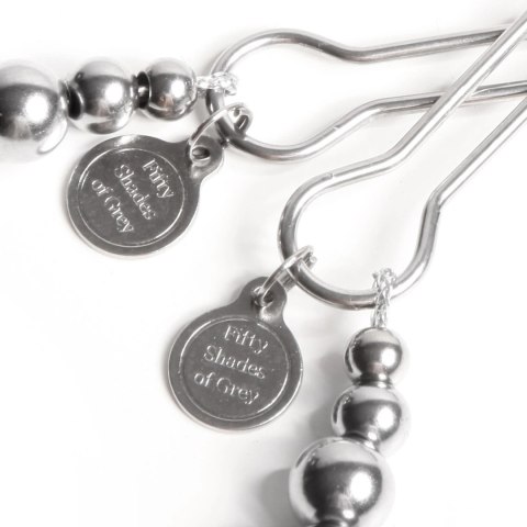 Fifty Shades of Grey The Pinch - zaciski regulowane z metalowym wykończeniem 8,3 cm Fifty Shades of Grey