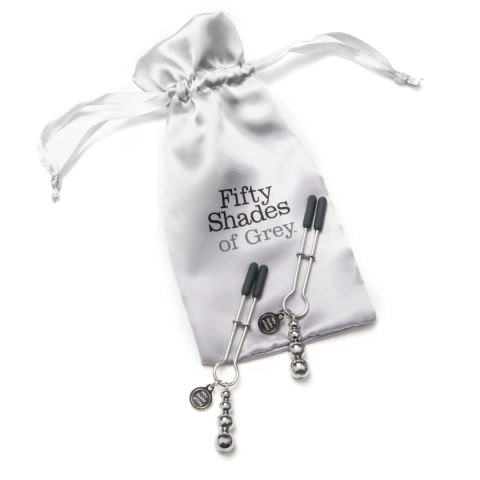 Fifty Shades of Grey The Pinch - zaciski regulowane z metalowym wykończeniem 8,3 cm Fifty Shades of Grey