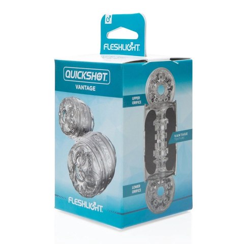 Fleshlight Quickshot Vantage - kompaktowa maszyna intymna, transparentna Fleshlight