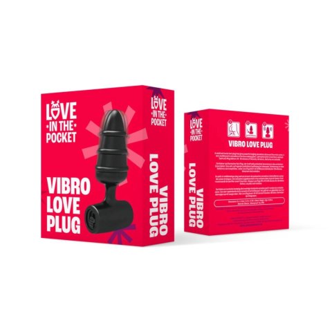 Love in the Pocket Love Plug - wibrujący korek analny, kompaktowy Love in the Pocket
