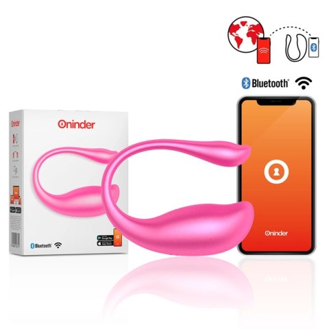 ONINDER Nairobi - Jajeczko sterowane aplikacją, rożowe, IPX7, Bluetooth ONINDER