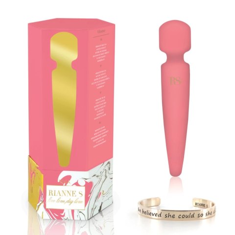 RS Essentials Bella Mini Body Wand Coral - kompaktowy masażer wodoodporny Rianne S