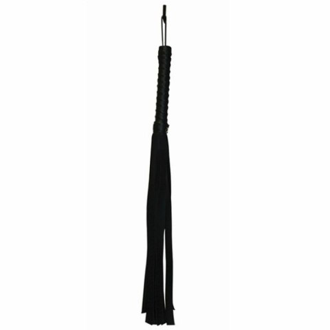 S&M Flogger Black - skorzany pejcz z wygodną rączką, 61 cm Sex&Mischief