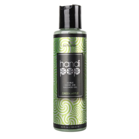 Sensuva Handipop Green Apple żel do masażu 125 ml, owocowy aromat Sensuva
