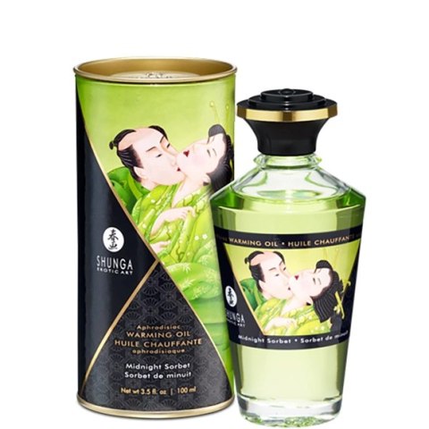 Shunga Aphrodisiac Warming Oil Midnight Sorbet 100ml rozgrzewający olejek Shunga