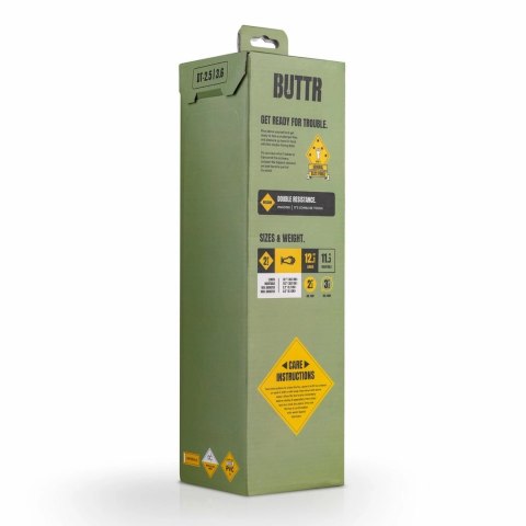 BUTTR Double Trouble Plug anatomiczny z przyssawką czarny XL