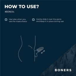 Boners Simulator Wibracyjny do Ustnej Stymulacji, 10 Trybow, Silikon