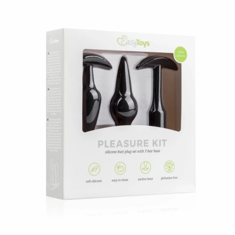 EasyToys Pleasure Kit Zestaw 3 zatyczek silikonowych, rożne rozmiary