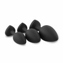 EasyToys Zestaw 3 Anatomicznych Zatyczek Silikonowych z Kryształkami Heart