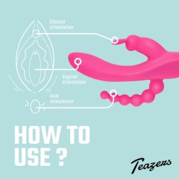 Feelztoys Double Rabbit model 10-funkcyjny, wodoodporny, USB, fioletowy