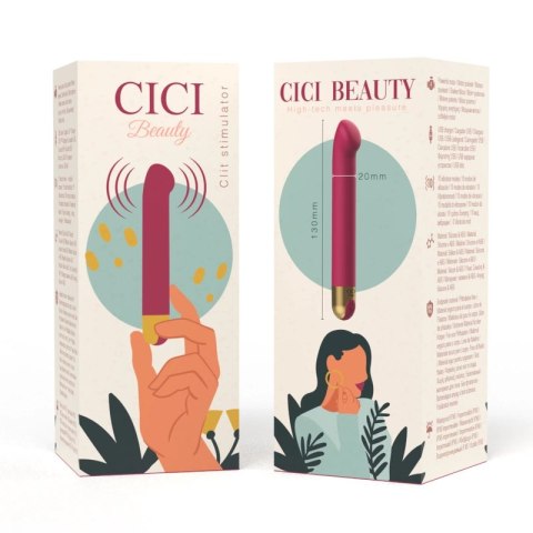 CICI Beauty Model Cici - Kompaktowy, Wodoodporny Stymulator z Silikonu Premium, 13 cm CICI BEAUTY