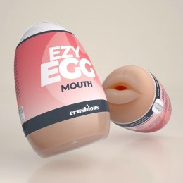 Crushious Ezy Egg Mouth Red - elastyczna maszyna intymna TPE ABS Crushious
