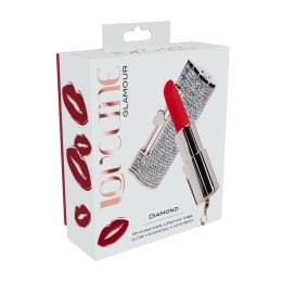 DIAMOND Lipstick Vibrator 4w1 - Model Iridescent, z wymiennymi końcowkami Loveline by Shots