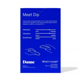 Dame Dip 2.0 - Wibrator wielofunkcyjny, ładowany USB-C, wyższy model Dame