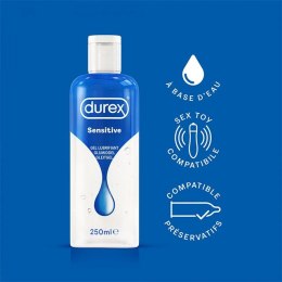 Durex Lubricant Sensitive 250 ml - wodny żel nawilżający bezzapachowy Durex