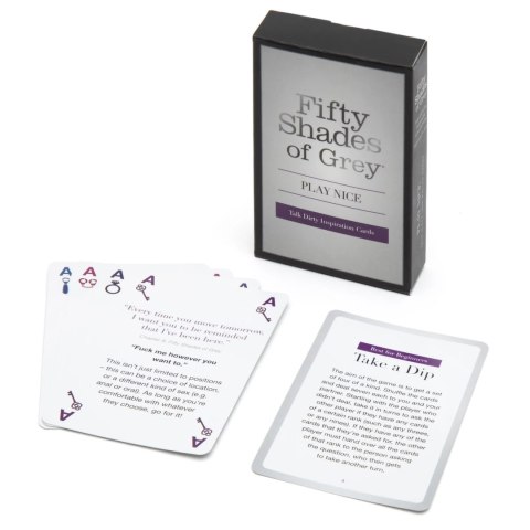 Fifty Shades of Grey Gra Karciana 52 Karty z Cytatami i Instrukcjami Fifty Shades of Grey