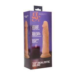 GC by Shots Model 19 cm elastyczny, mocna przyssawka, kolor naturalny GC by Shots