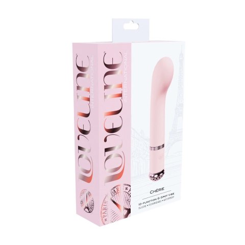 Loveline Cherie Paris G-Spot rożowy - silikonowy masażer precyzyjny 10 trybow Loveline by Shots