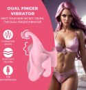 Loveline Dual Finger Vibrator Pink - Kompaktowy model wodoodporny Loveline by Shots