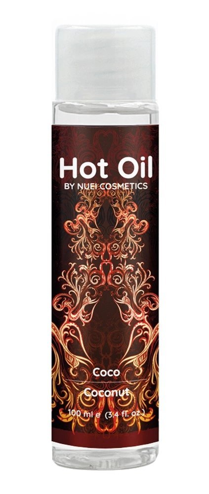 NUEI Hot Oil Kokosowy Rozgrzewający Olejek do Masażu 100ml Vegan NUEI