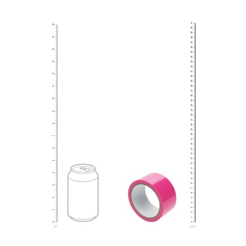 Ouch! Taśma PVC nieklejąca 20 m rożowa - wielofunkcyjna i bezpieczna Ouch! by Shots