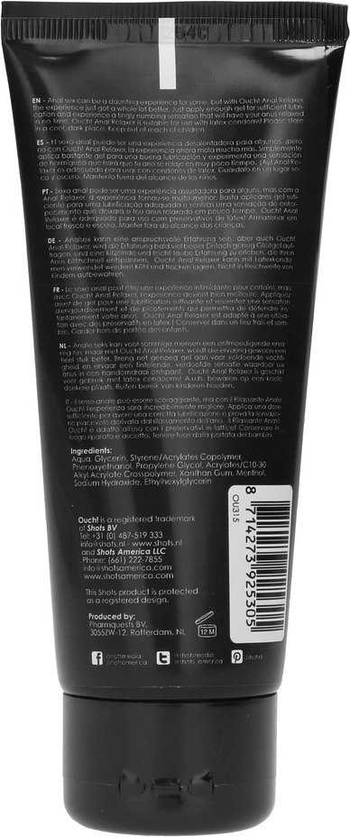 Ouch! Żel relaksujący o działaniu nawilżającym 100 ml Ouch! by Shots