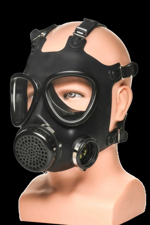 XR Brands Inhaler Gas Mask Black & White - silikonowa maska z butelką 1L XR Brands