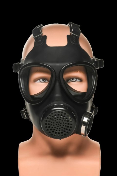 XR Brands Inhaler Gas Mask Black & White - silikonowa maska z butelką 1L XR Brands