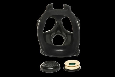 XR Brands Inhaler Gas Mask Black & White - silikonowa maska z butelką 1L XR Brands