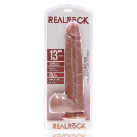 RealRock model 33 cm z przyssawką - anatomiczny kształt, jasny odcień RealRock by Shots
