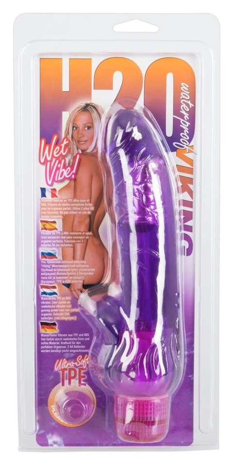 Seven Creations Wibrator Fioletowy TPE 23 cm - Powierzchnia Teksturowana Seven Creations