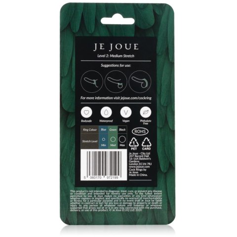 Je Joue Silicone C-Ring Medium Stretch Green - elastyczny pierścień silikonowy Je Joue