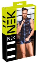 NEK Koszulka bez rękawow 3XL niebieska z siateczkowymi wstawkami NEK