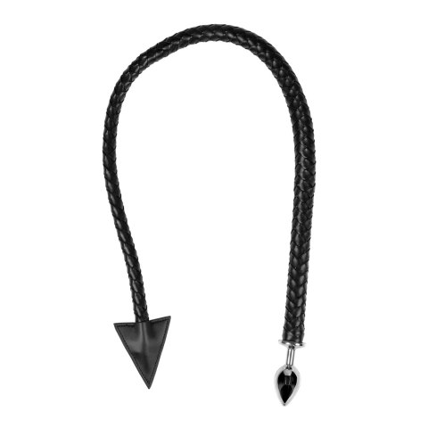 Ouch! Devil's Tail Metalowy model z ogonem PU, srebrny, rozmiar uniwersalny Ouch! by Shots