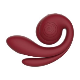 SVibe GIZI Pro Triple Stimulator Bordeaux - potrojna technologia masażu Snail Vibe