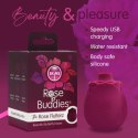 Skins Rose Buddies The Rose Flutterz wibrujący model silikonowy burgund Creative Conceptions