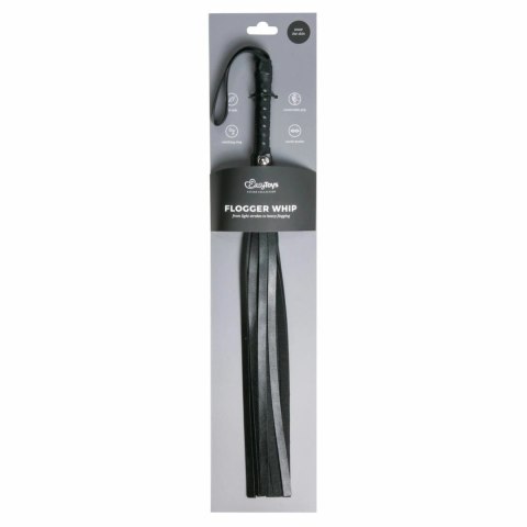 Easytoys Fetish Small Leather Flogger - skorzany bat do gry SM, mały Easytoys