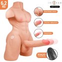 INTENSE Deep Touch Marty Torso z funkcją ruchu i wibracją, pilot, 6,2 kg INTENSE BODIES & MASTURBATORS