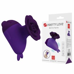 Pretty Love Dolphin Mini - wibrujący masażer z klipsem, fioletowy PRETTY LOVE