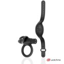 BLACK&SILVER Agron - pierścień silikonowy z pilotem WATCHME, czarny BLACK&SILVER
