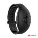 BLACK&SILVER Agron - pierścień silikonowy z pilotem WATCHME, czarny BLACK&SILVER