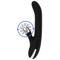 Black & Silver Storm Rotation Vibe silikonowy model rotacyjny USB 24cm BLACK&SILVER