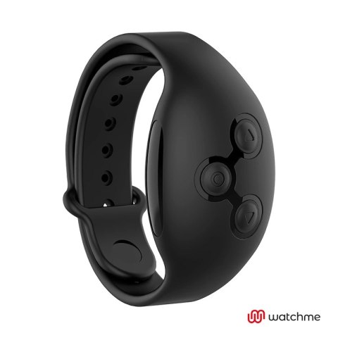 Black&Silver Burton - Pierścień wibrujący z pilotem WatchMe, silikonowy BLACK&SILVER