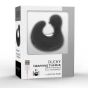 Black&Silver DuckyMania - silikonowa ładowalna miniaturowa maszyna intymna BLACK&SILVER