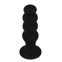 Black&Silver Scott silikonowy stymulator analny czarny 12,5 cm BLACK&SILVER