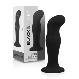 Black&Silver Sean Czarny Korek Anatomiczny Silikonowy Premium BLACK&SILVER