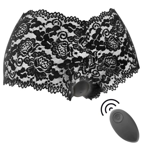 Black&Silver Zara - Masażer zdalny z 10 trybami + majtki uniwersalne BLACK&SILVER