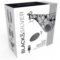 Black&Silver Zara - Masażer zdalny z 10 trybami + majtki uniwersalne BLACK&SILVER