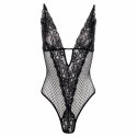 Christine Body Dewi Black - koronkowy model z ozdobnym przodem, rozmiar 2XL/3XL Christine