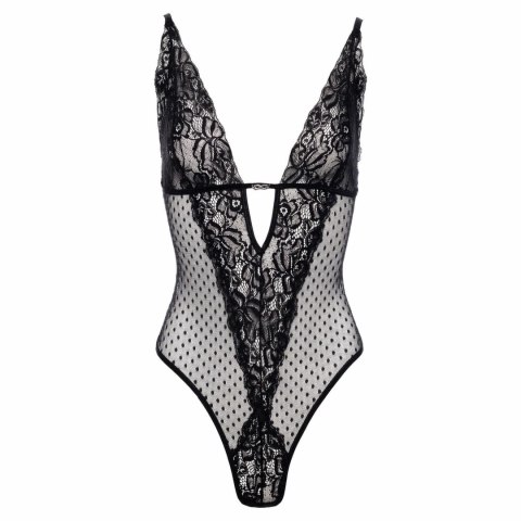 Christine Body Dewi Black z koronką i otwartą konstrukcją, rozmiar L/XL Christine